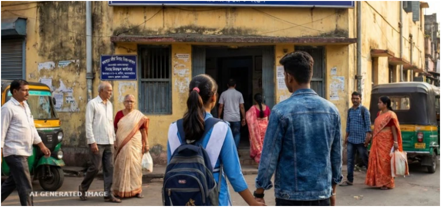 রেজিস্ট্রি অফিসে বিয়ের পরেই শ্রীঘরে উচ্চ মাধ্যমিক পরীক্ষার্থী এবং তার প্রেমিক