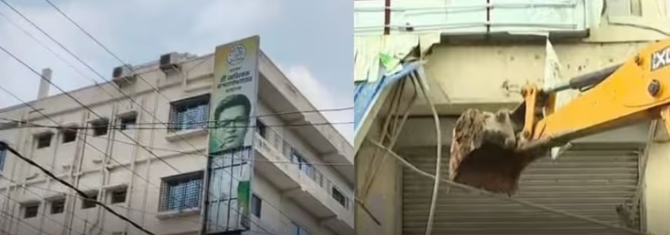 ‘অবৈধ নির্মাণ’! আমতলায় অভিষেকের পার্টি অফিসে চলল বুলডোজার, আস্ত ৫ তলা বিল্ডিং ভাঙা হচ্ছে